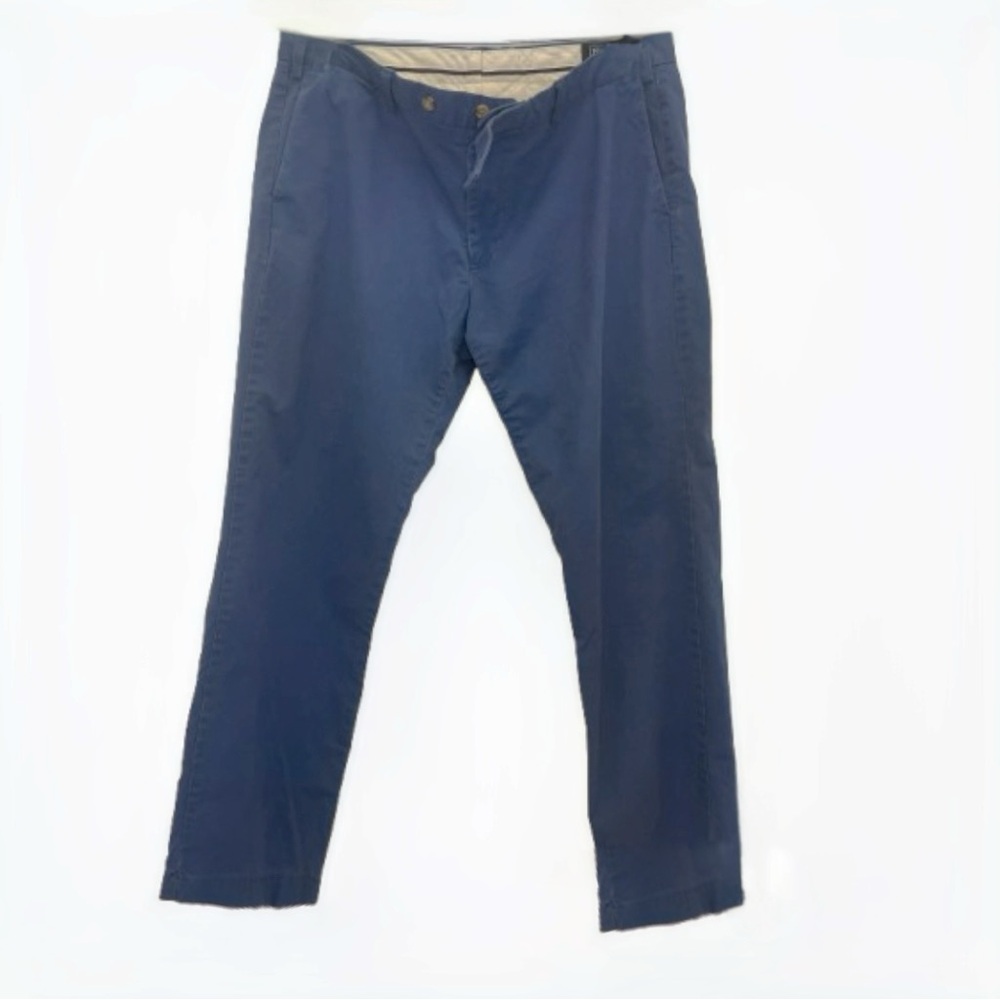 Ralph Lauren Men's Faded Blue Stretch Cotton Chinos - Size 38/30